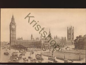 London - Clock Tower and Houses of Parliament [005-4204
