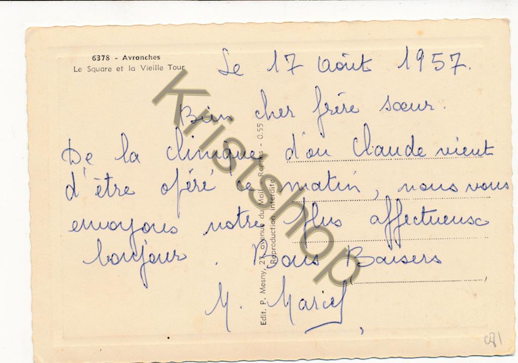 KRST005-4471_1.jpg Avranches - Le Square et la Vieille Tour [005-4471 - Afbeelding 2