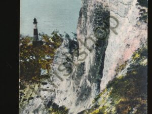 The Lighthouse and Beachy Head showing Devil's Chimney - Eastbourne [005-4964