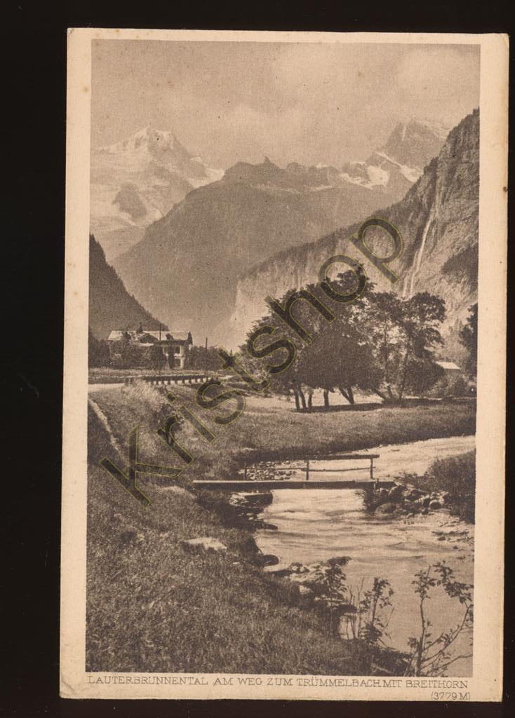 KRST005-4966_0.jpg Lauterbrunnental am Weg zum Trümmelbach mit Breithorn [005-4966