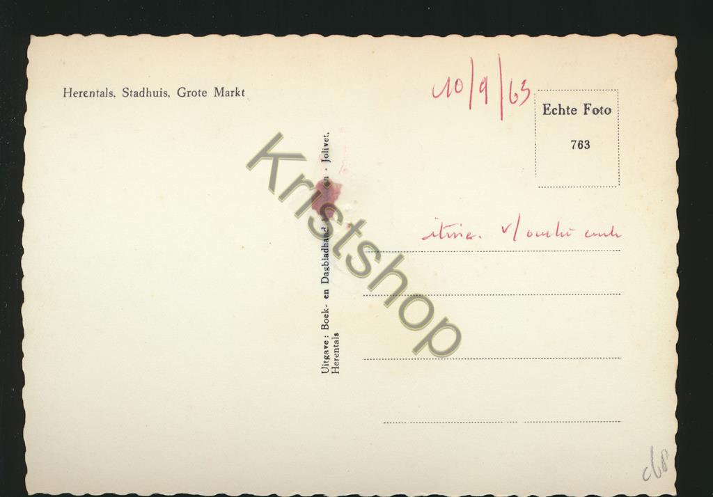 KRST005-5568_1.jpg Herenthals - Stadhuis - Grote Markt [005-5568 - Afbeelding 2