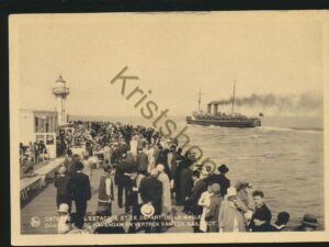Ostende - De Havendam en vertrek van een Mailboat [005-5581