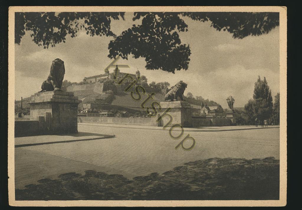 KRST005-5732_0.jpg Würzburg - Marienburg von der Löwenbrücke [005-5732