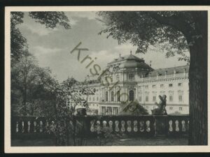Würzburg - Gartenfront vom Wall aus [005-5735