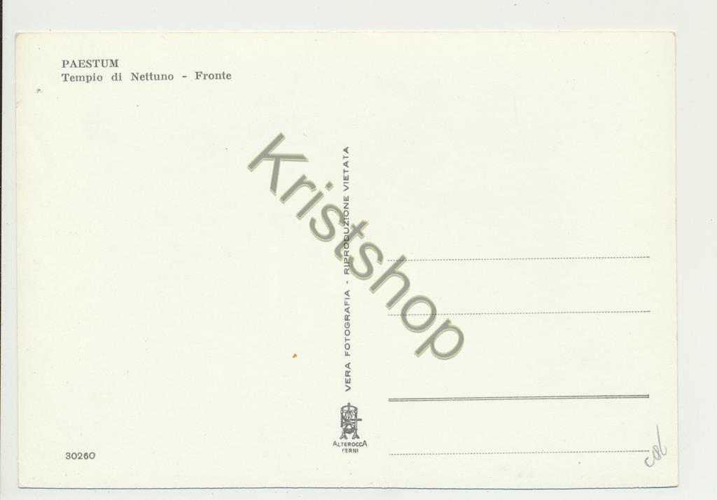 KRST005-5886_1.jpg Paestum - Tempio di Nettuno - Fronte [005-5886 - Afbeelding 2