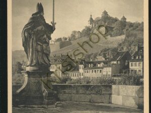 Würzburg - St Burkard auf der Mainbrücke [005-6225