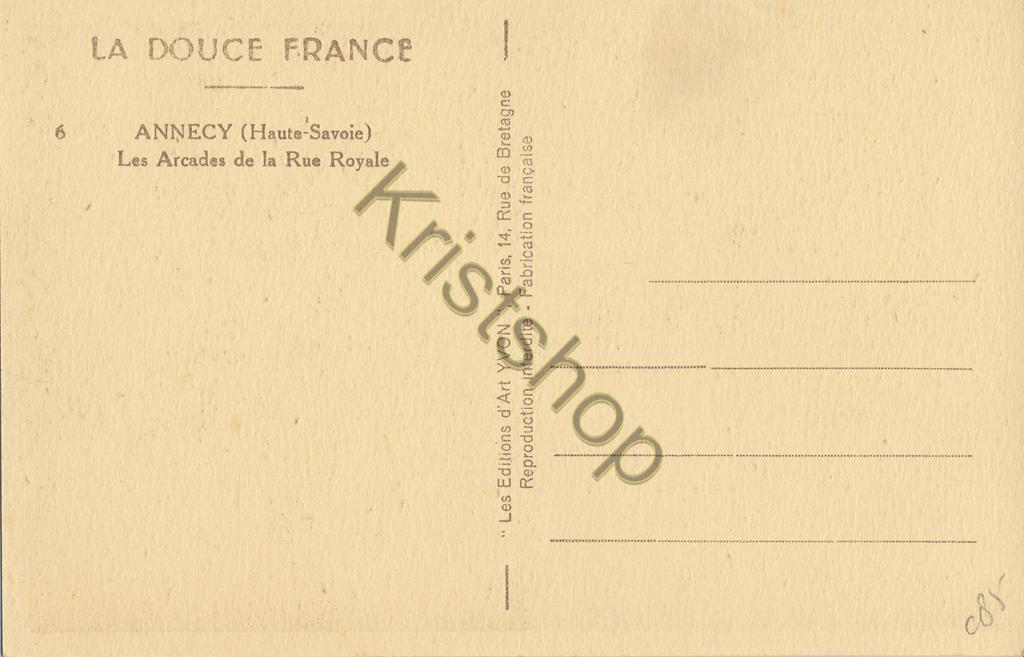 KRST005-6885_1.jpg Annecy - Les Arcades de la rue Royale [005-6885 - Afbeelding 2