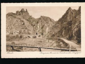 Altenahr - Burgruine Are und die Tunnels aus dem Langfigtal   [006-0241