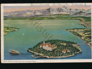 Insel Mainau im Bodensee mit Schweizer Alpen [006-0321