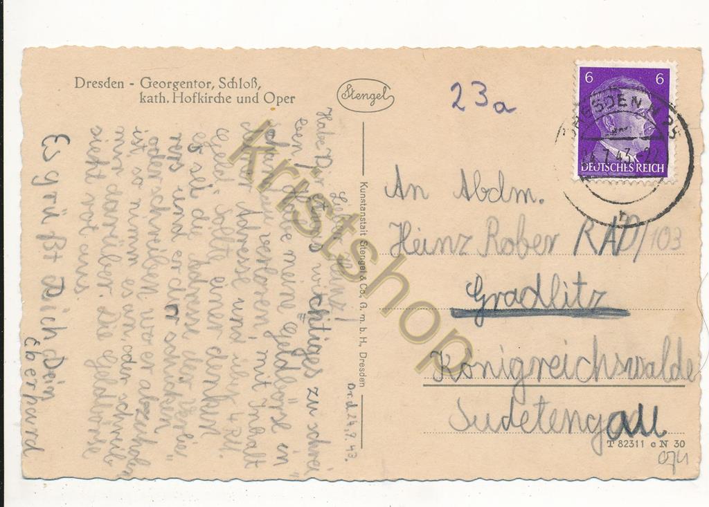 KRST006-0474_1.jpg Dresden - Georgentor Schloß [006-0474 - Afbeelding 2
