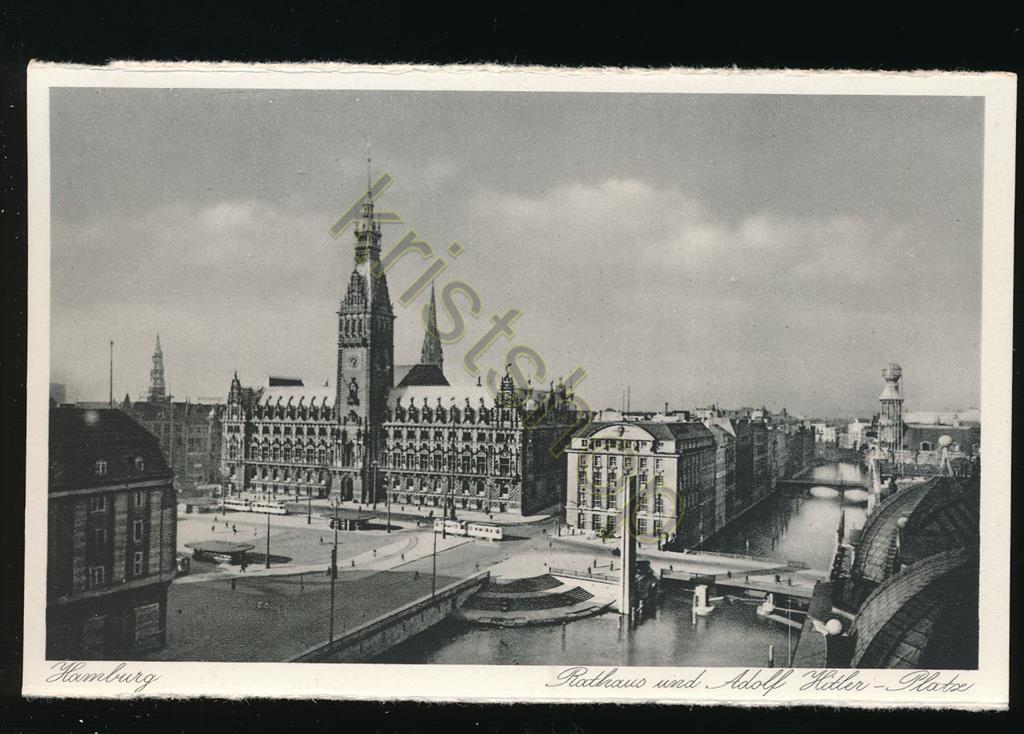 KRST006-0532_0.jpg Hamburg - Rathaus und Adolf Hitler Platz [006-0532