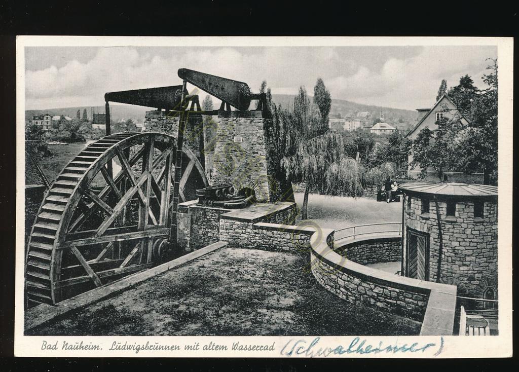 KRST006-0708_0.jpg Bad Nauheim - Lüdwigsbrünnen mit alten Wasserrad [006-0708