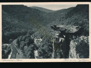 Schwarzatal i Thürn - Blick von der Ingoklippen [006-0777