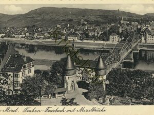 Die Mosel -Traben-Trabach mit Moselbrücke [006-1725