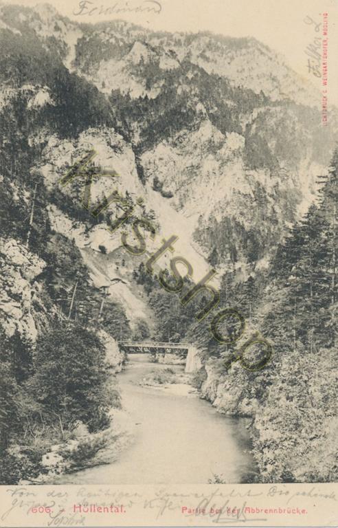 KRST006-1948_0.jpg Höllental - Partie bei der Abbennbrücke [006-1948