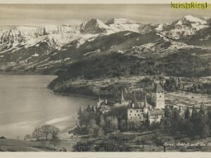 Spiez - Schloß und die Alpen [006-2261