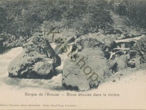 Gorges de l'Areuse - Bloc éboulés dans la rivière [006-2930