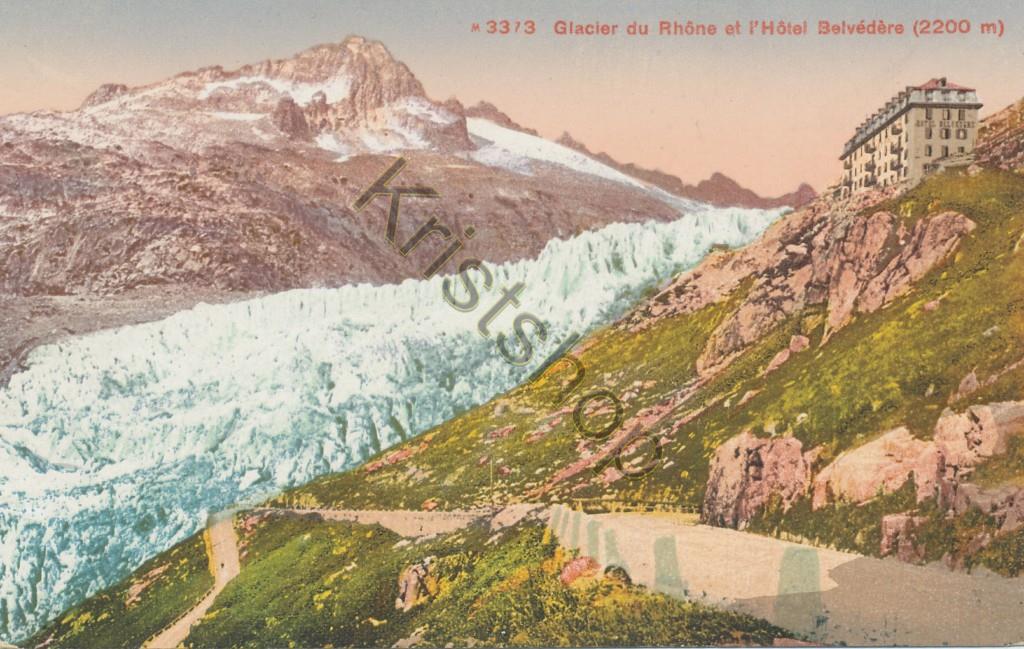 KRST006-2981_0.jpg Glacier du Rhône et l'Hôtel Belvédère [006-2981