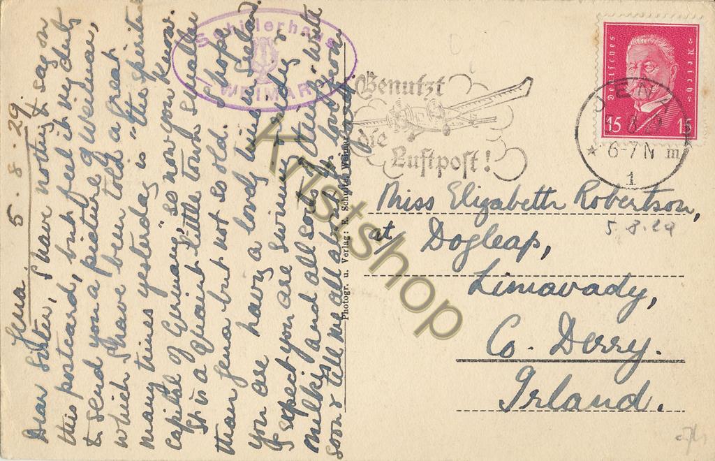 KRST006-3474_1.jpg Weimar - Schillers Arbeits- und Sterbezimmer [006-3474 - Afbeelding 2