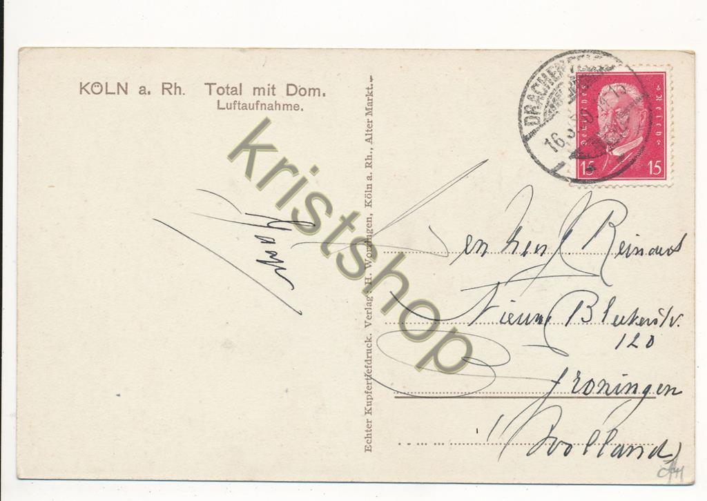 KRST006-3774_1.jpg Köln a Rhein - Total mit dom - Luftaufnahme [006-3774 - Afbeelding 2