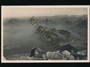 Pilatus - Aussicht gegen den Vierwaldstättersee   [006-3990