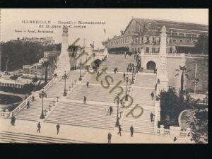 Marseille - Escalier Monumental de la gare stCharles [006-4009
