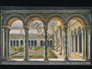 Roma-Chiostro della Basilica di S Paolo [006-4018