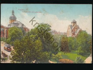 Plauen i V - Lutherkirche und Lutherhaus   [006-4115