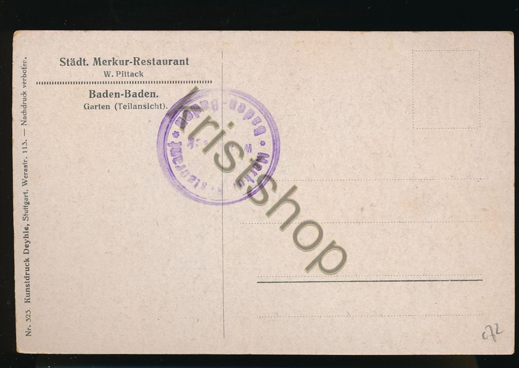 KRST006-4672_1.jpg Baden-Baden - Städt Merkur-Restaurant [006-4672 - Afbeelding 2