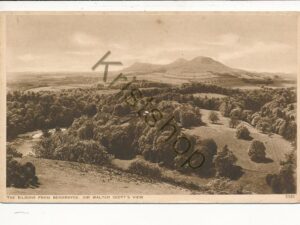 The Eildons from Bemersyde Sir walter Scott's View [006-5685