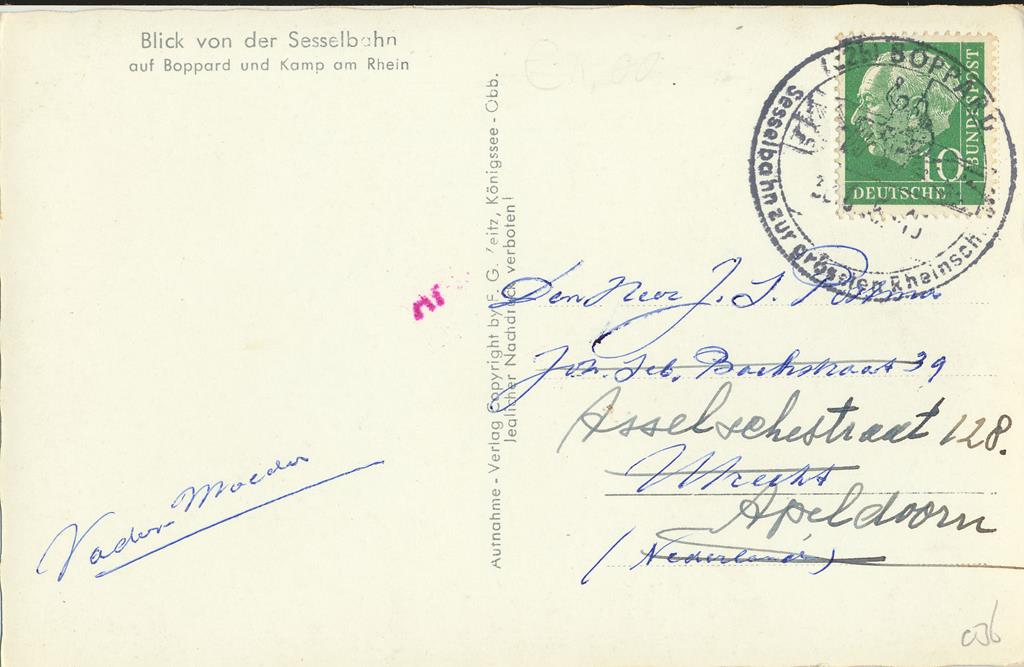 KRST006-5836_1.jpg Blick von der Sesselbahn auf Boppard [006-5836 - Afbeelding 2