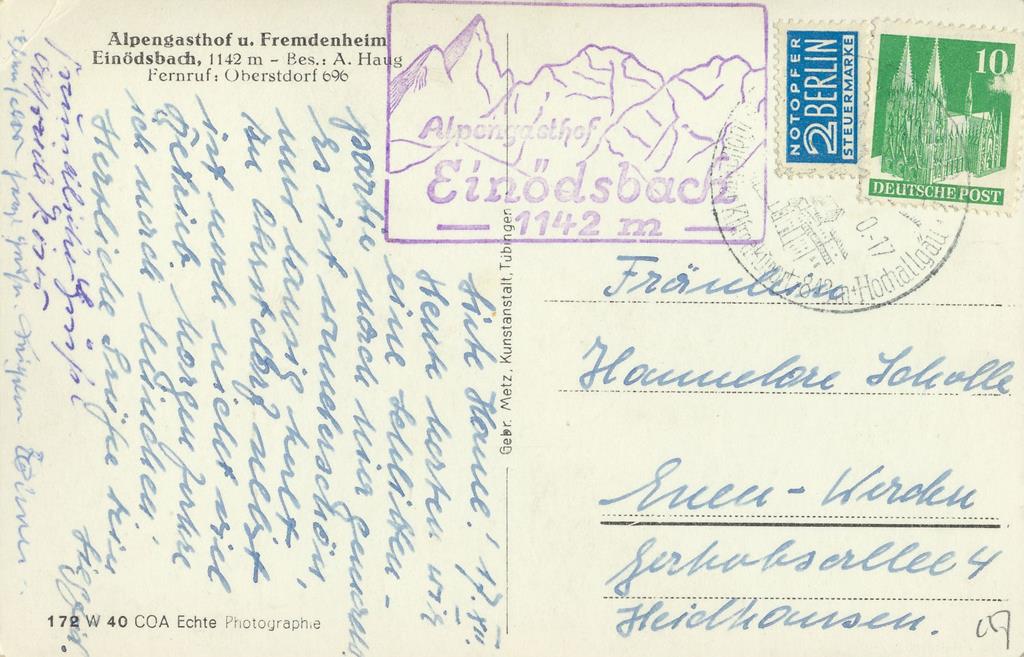 KRST006-6357_1.jpg Einödsbach -Gasthof u Fremdenheim [006-6357 - Afbeelding 2