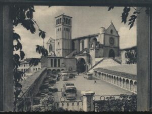 Assisi - St Francis Cathedral - old busses [006-6623