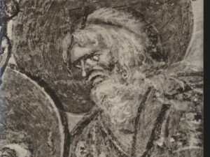 Castel Seprio - Fresco - The making of the trial of water [006-6668
