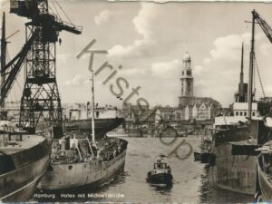 Hamburg - Hafen mit Michaelskirche [006-6721
