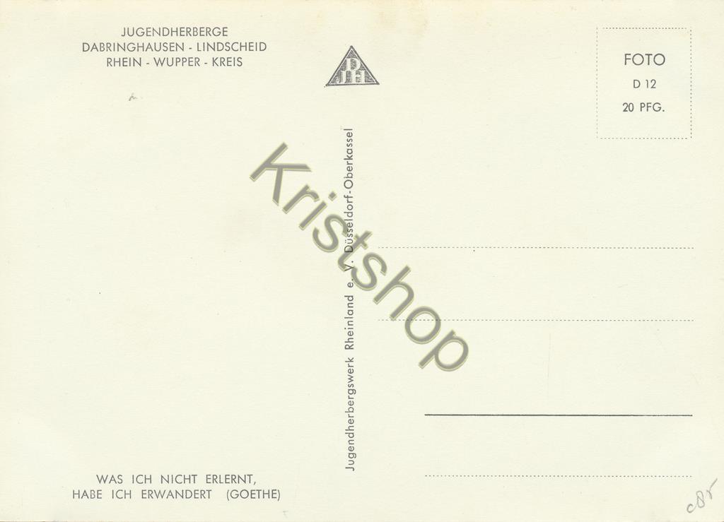 KRST006-7385_1.jpg Lindscheid - Jugendherberge - Dabringhausen [006-7385 - Afbeelding 2