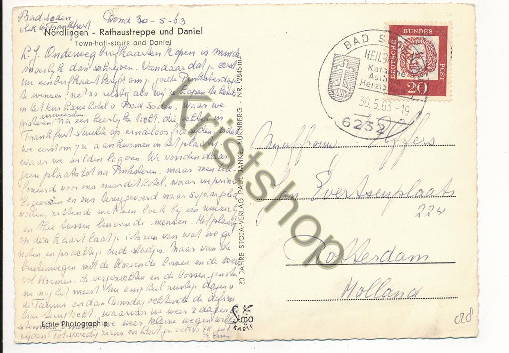 KRST006-7928_1.jpg Nordlingen - Rathaustreppe und Daniel [006-7928 - Afbeelding 2