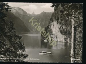 Königsee mit Schönfeldspitze u St Bartholomae [006-8062