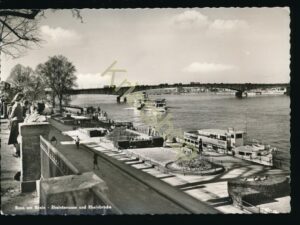 Bonn am Rhein - Rheinterrasse und Rheinbrücke [006-8067