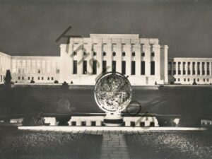 Genève - Le Palais des Nations Unies illuminée [006-8225