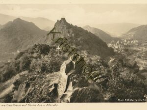 Bl V Weißen Kreuz auf Ruine Are u Altenahr [KRST007-0248