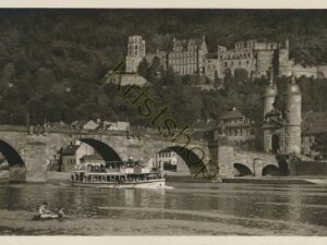 Heidelberg - Alte Neckarbrücke und Schloß [KRST007-0413