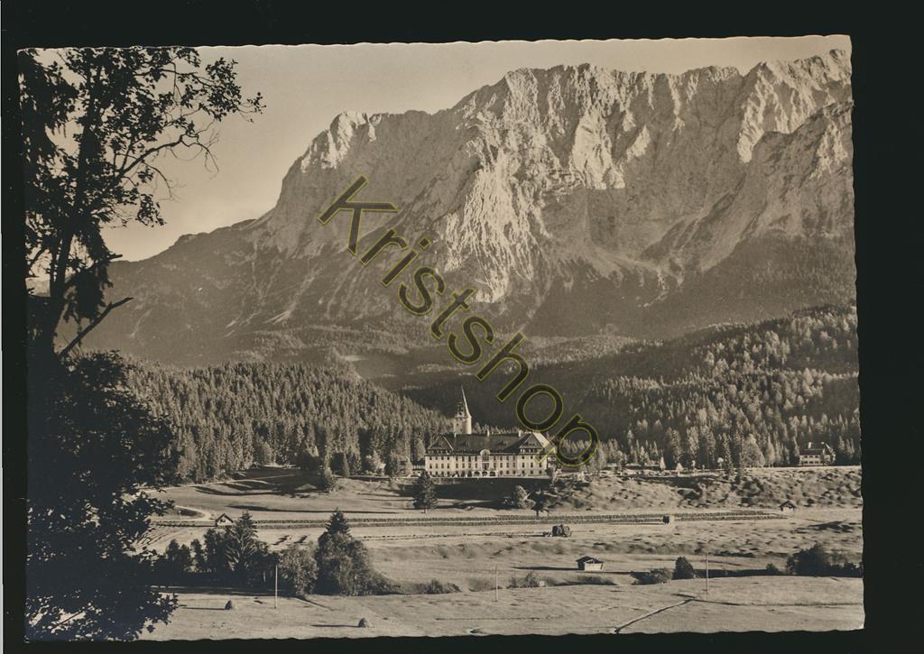 KRST007-0550_0.jpg Schloß Elmau mit Wettersteinwand [KRST007-0550