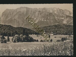 Schloß Elmau mit Wettersteinwand [KRST007-0552