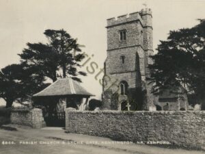Ashford - Parish Church & lyche Gate [KRST007-1075