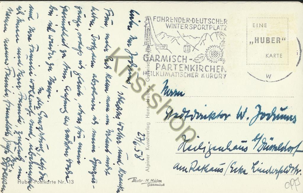KRST007-1093_1.jpg Garmisch-Partenkirchen gegen Zugspitzgruppe [KRST007-1093 - Afbeelding 2