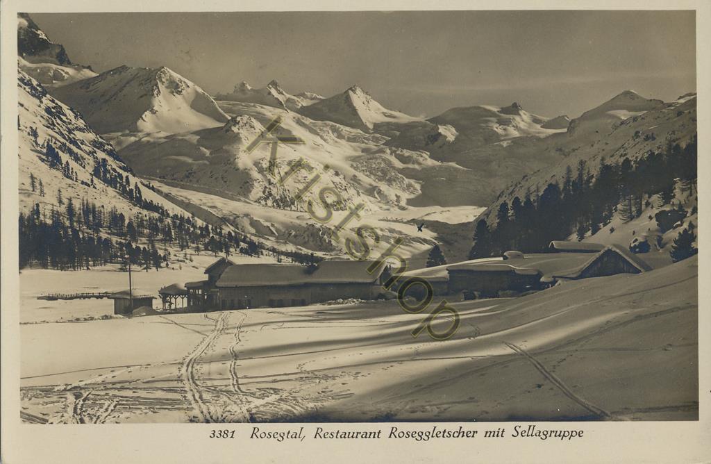 KRST007-1165_0.jpg Rosetal - Restaurant Roseggletscher mit Sellagruppe [KRST007-1165