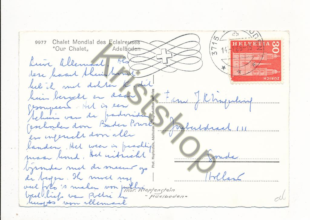 KRST007-1306_1.jpg Chalet Mondial des Eclaireuses - Adelboden [KRST007-1306 - Afbeelding 2