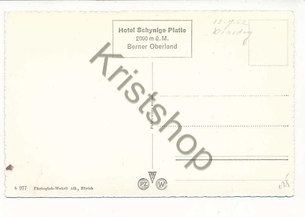 KRST007-1825_1.jpg Schynige Platte mit Jungfrau [KRST007-1825 - Afbeelding 2