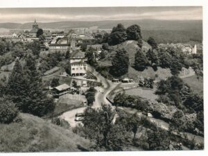 Waldeck am Edersee - Blick vom Schloß auf Luftkurort [KRST007-2130